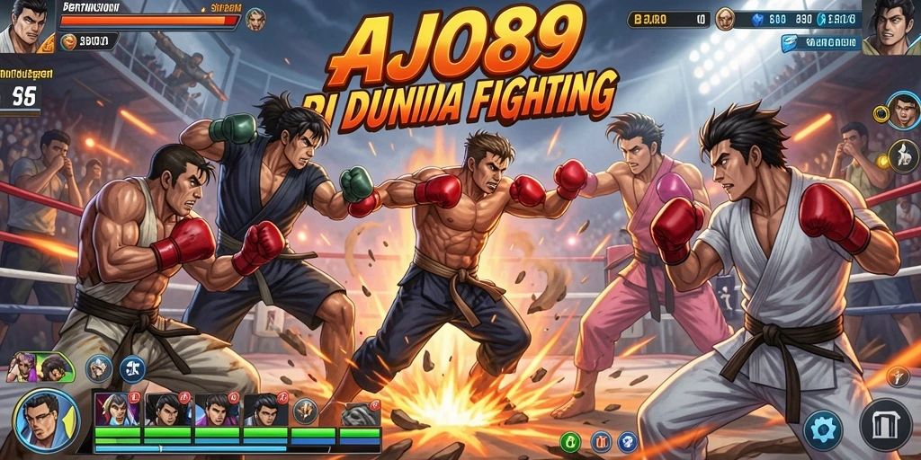 Screenshot gameplay AJO89 dengan pertarungan yang intens dan seru.