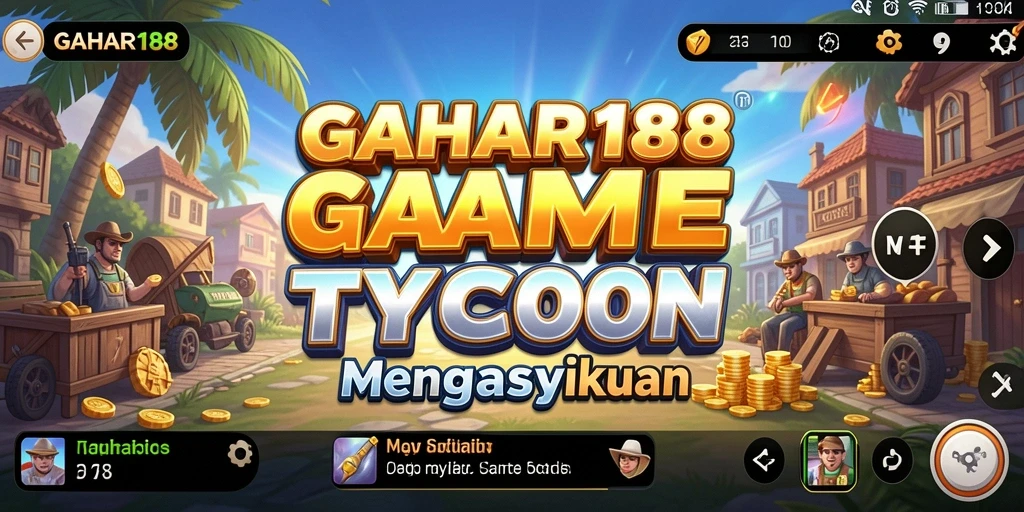 Tampilan gameplay GAHAR188 yang menawan dalam genre Tycoon.