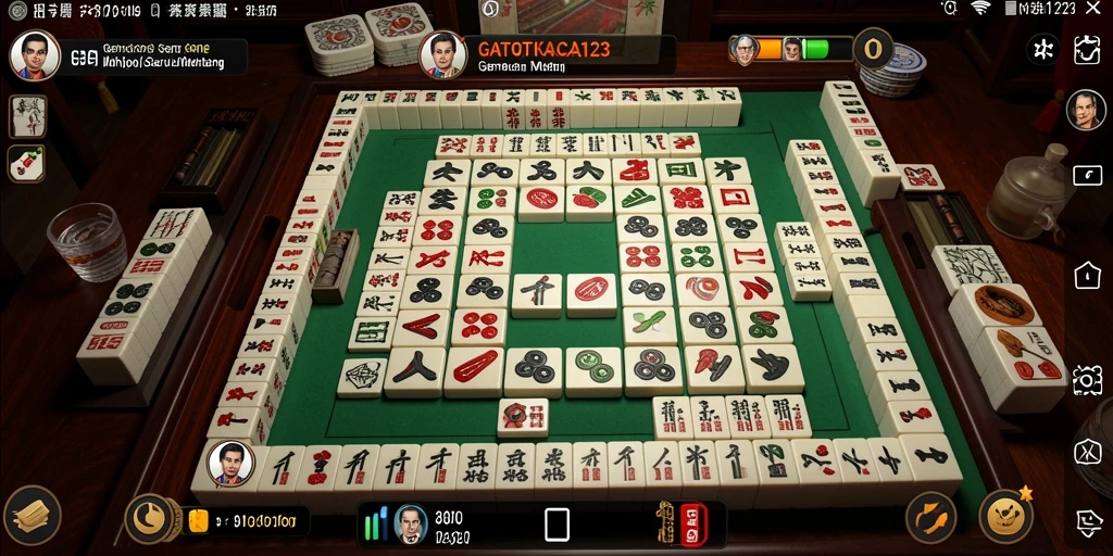 Screenshot GATOTKACA123 yang menunjukkan momen seru bermain Mahjong.