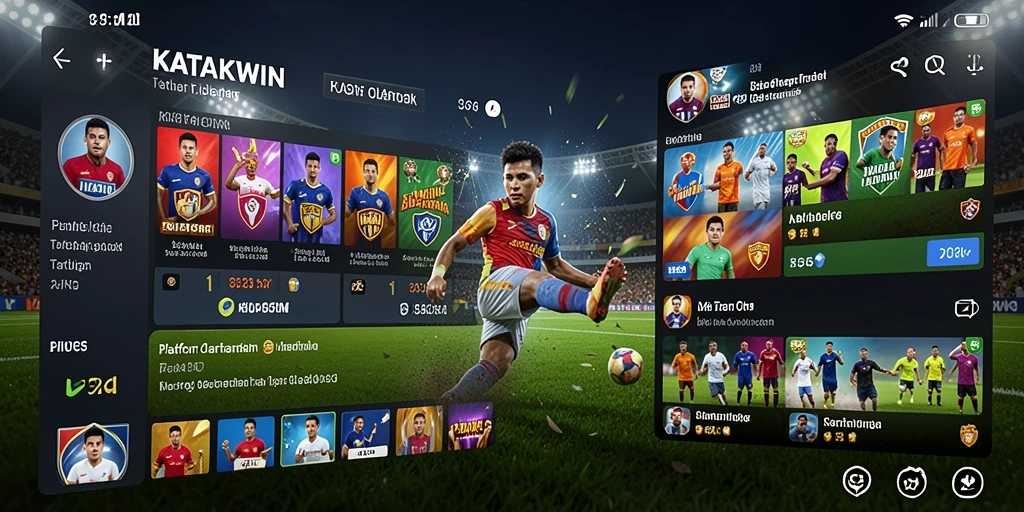 Tampilan menarik dari gameplay KATAKWIN dalam taruhan olahraga.