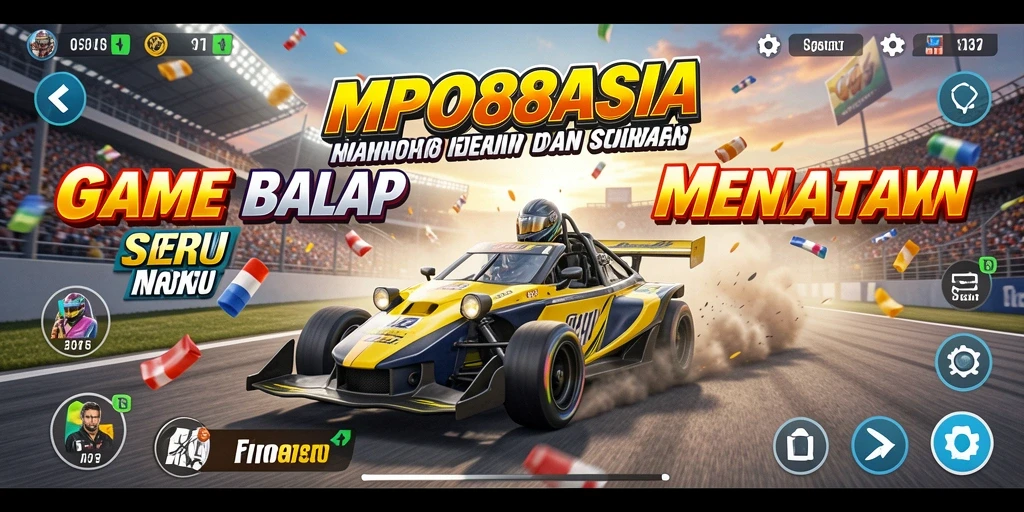 Tangkapan layar MPO88ASIA menunjukkan aksi balapan yang mendebarkan.