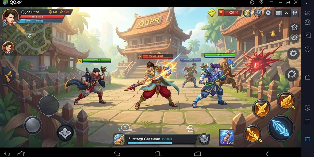 Tampilan gameplay menarik dan strategis dari QQRP.