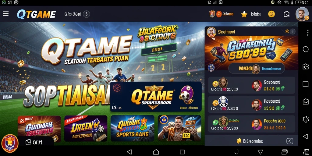 Tampilan menarik dari gameplay di QTGAME yang penuh aksi sportsbook.