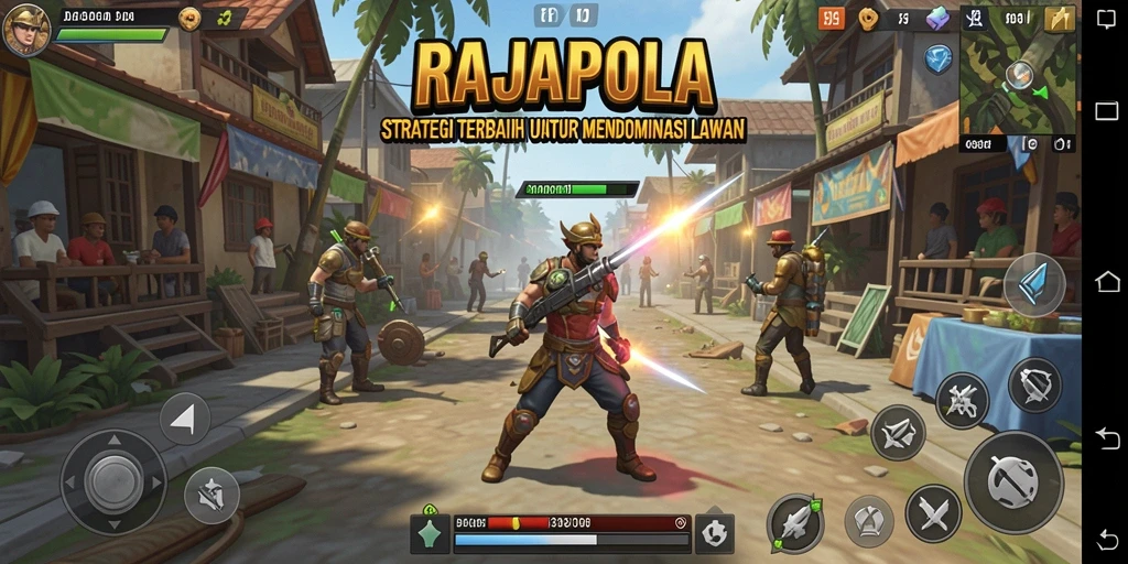 Tangkapan layar menampilkan gameplay seru dan taktik dalam RAJAPOLA.