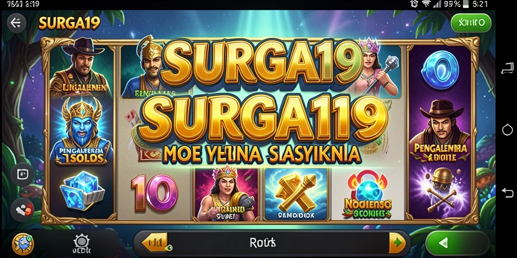 Tampilan gameplay SURGA19 dengan tema slot yang menarik.