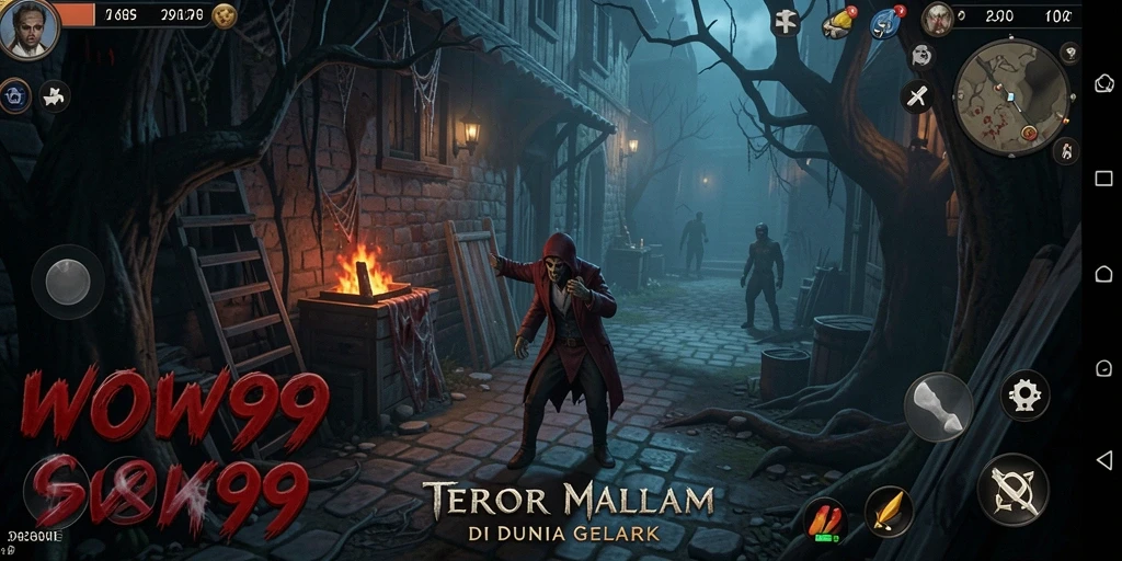 Gameplay WOW99 dengan atmosfer mencekam dan penampakan menyeramkan.